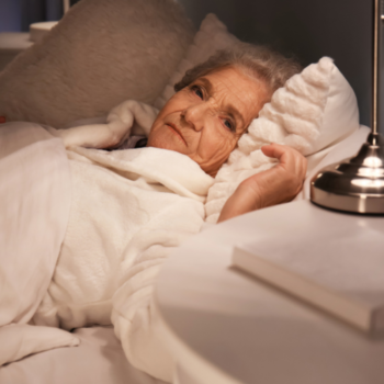 Elderly woman unable to sleep