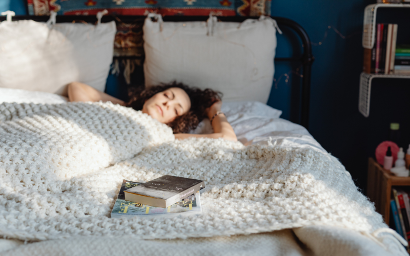 Woman in Sleep Position